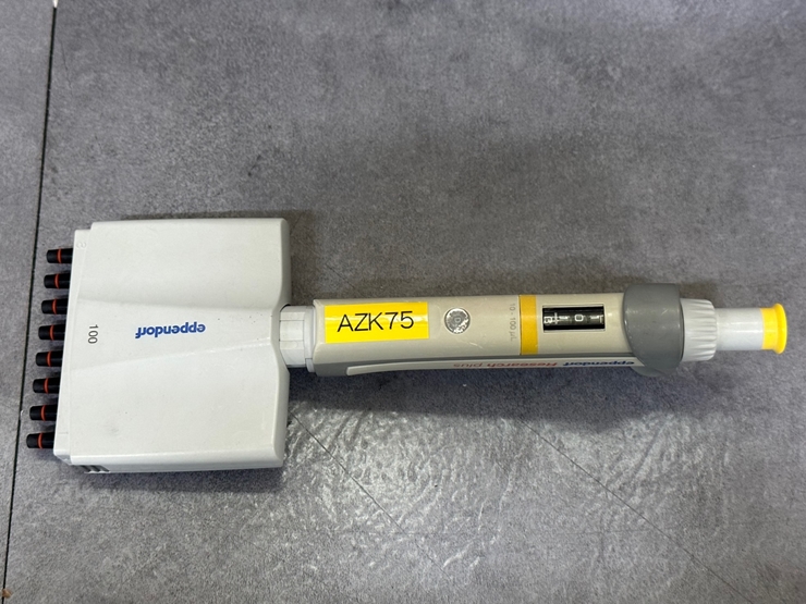 중고 Eppendorf Research plus 8채널 멀티 마이크로 피펫 (AZK75)