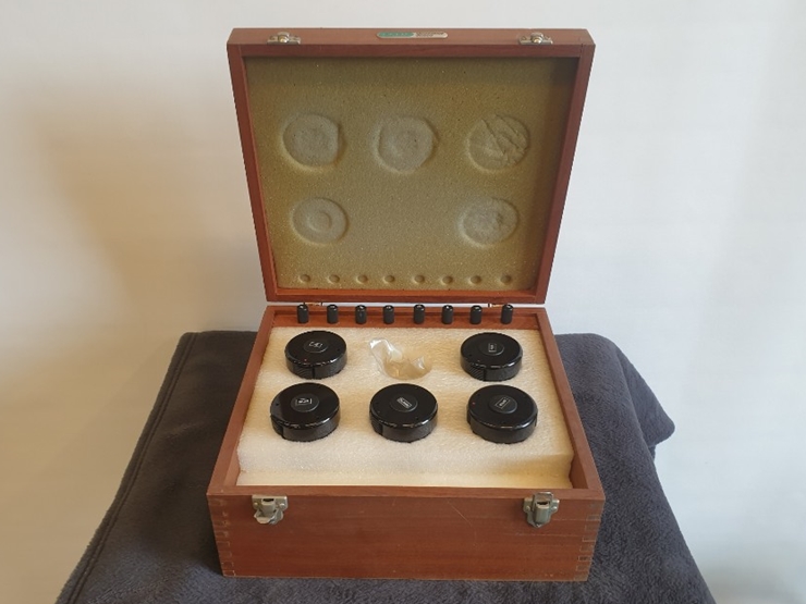 중고 Bio Rad Microscience Division 현미경 렌즈 세트