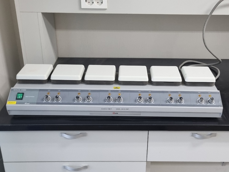 중고 미성과학 멀티 자력식교반기 6구 HS12-06P (ZBA41)