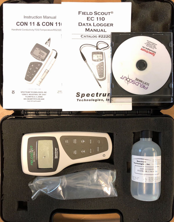 중고 Spectrum 휴대용 전도도 측정기 (Conductivity, TDS, Temperature)