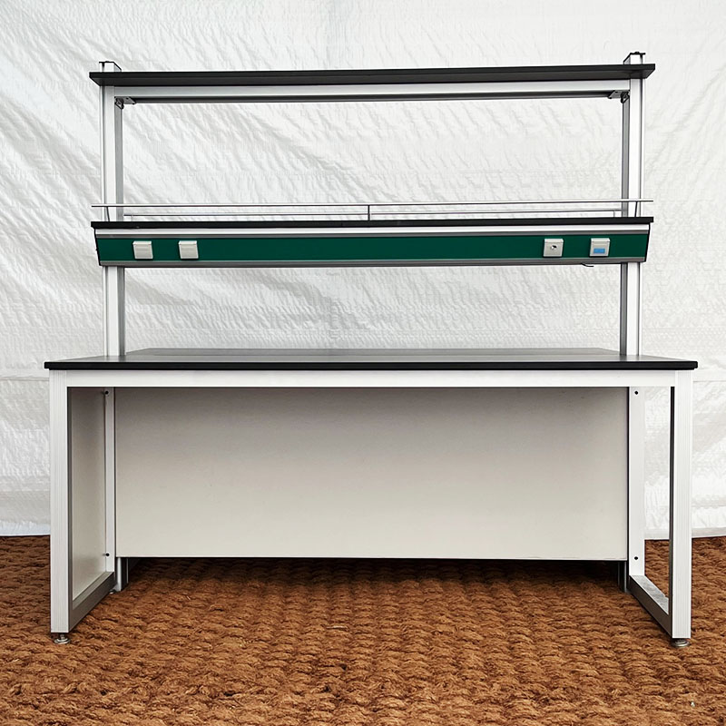 중고 선반형 철재 중앙 실험대 w1800 (HY74)