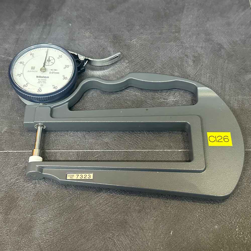 중고 Mitutoyo 7323 다이얼 두께 게이지, 0.01 mm (CI26)