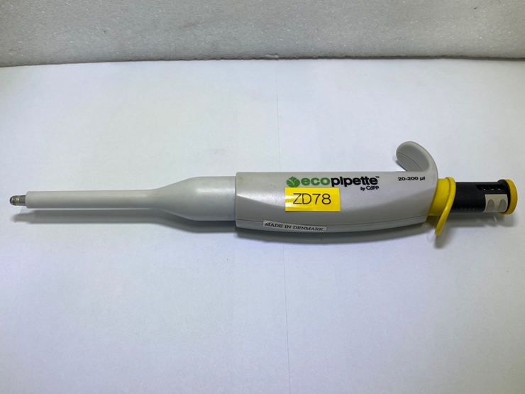 중고 Ecopipette 마이크로 피펫, 20-200uL (ZD78)