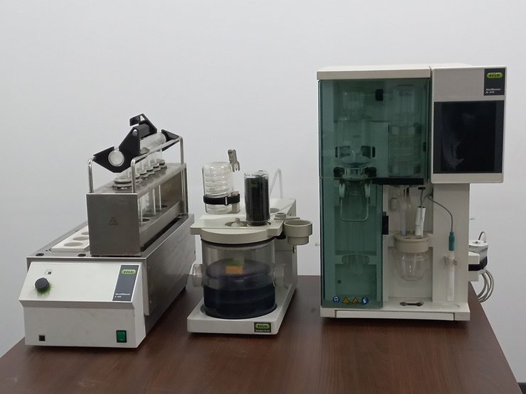 중고 BUCHI SpeedDigester K-425, Scrubber K-415, KjelMaster K-375 자동 킬달 분석기