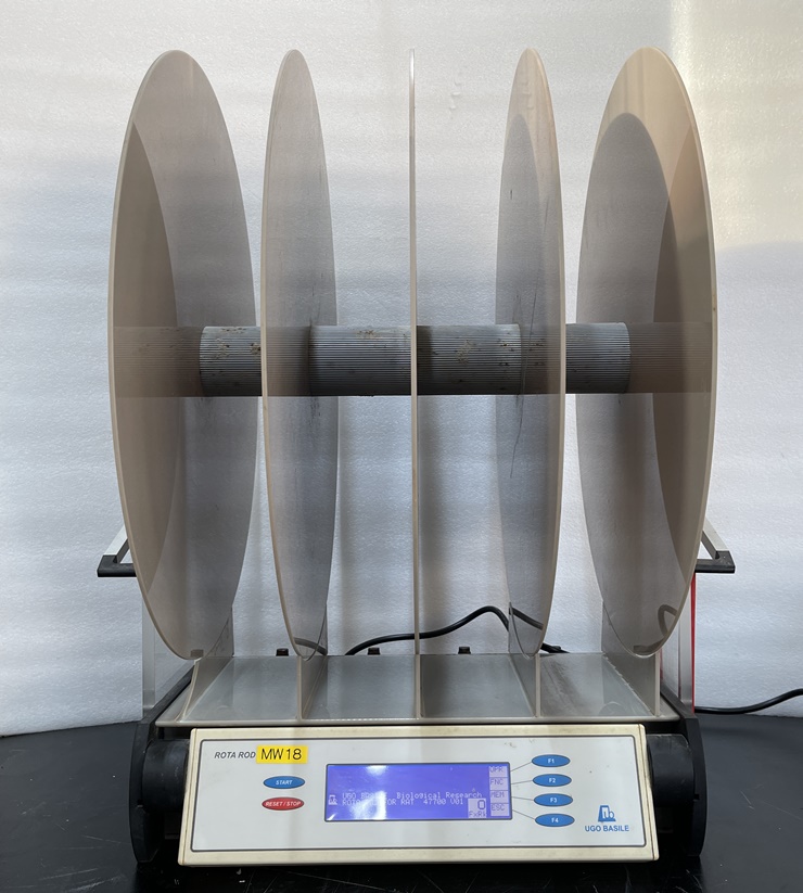 중고 UGO BASILE 47700 / 근력측정기 Mouse Rota-Rod Treadmill / 축 사이 직경 60mm (MW18)