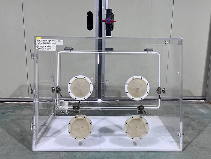 중고 감압챔버 / 음압챔버 / 배기챔버 /진공 글로브 박스 (AD118)