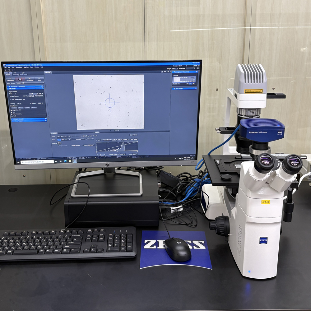 중고 Carl Zeiss Axio Vert.A1 Inverted microscope 위상차 현미경 (CH04)