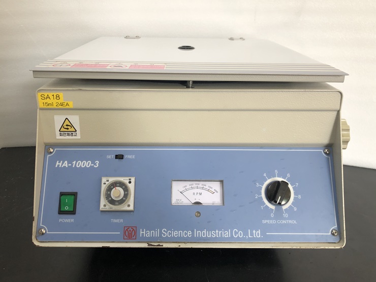 중고 Hanil HA-1000-3 원심분리기, 15ml X 24 (SA18)