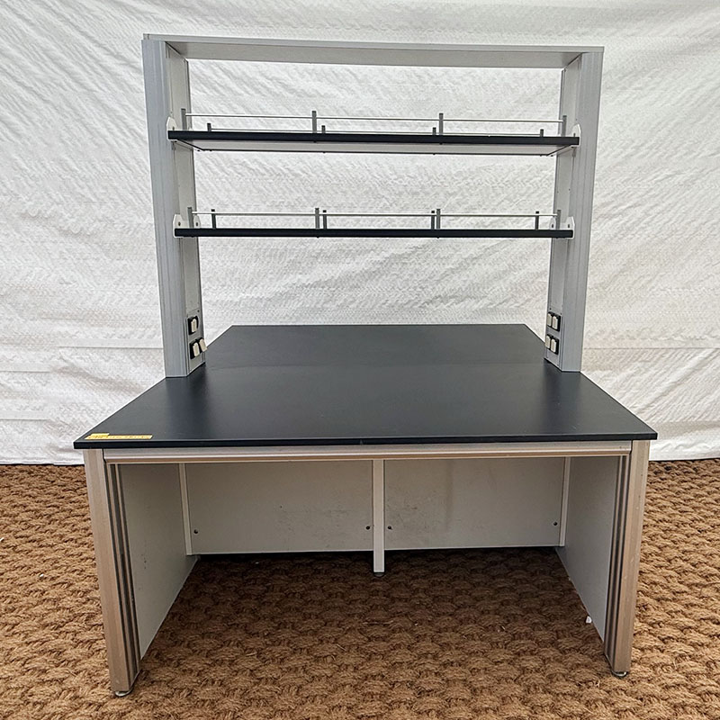 중고 선반형 알루미늄 중앙 실험대 w1500 (HY142)