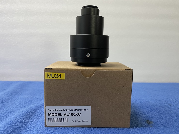 중고 올림푸스 현미경 C 마운트 어댑터 CCD CMOS 렌즈 AL100XC (MU34)