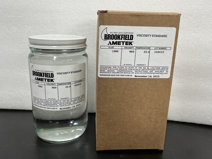 중고 점도 측정 표준액 저점도, Brookfield 990CP (KK10)