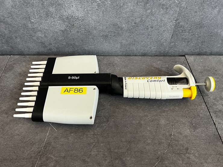 중고 Discovery Comfort 12채널 멀티 마이크로 피펫, 50uL (AF86)