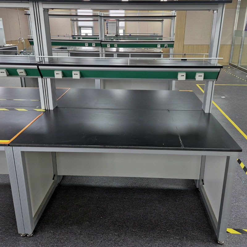 중고 선반형 철재 중앙 실험대 w1500 (HY00)