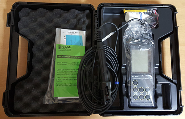 중고 Portable Galvanic Dissolved Oxygen Meter HI-9147 Hanna
