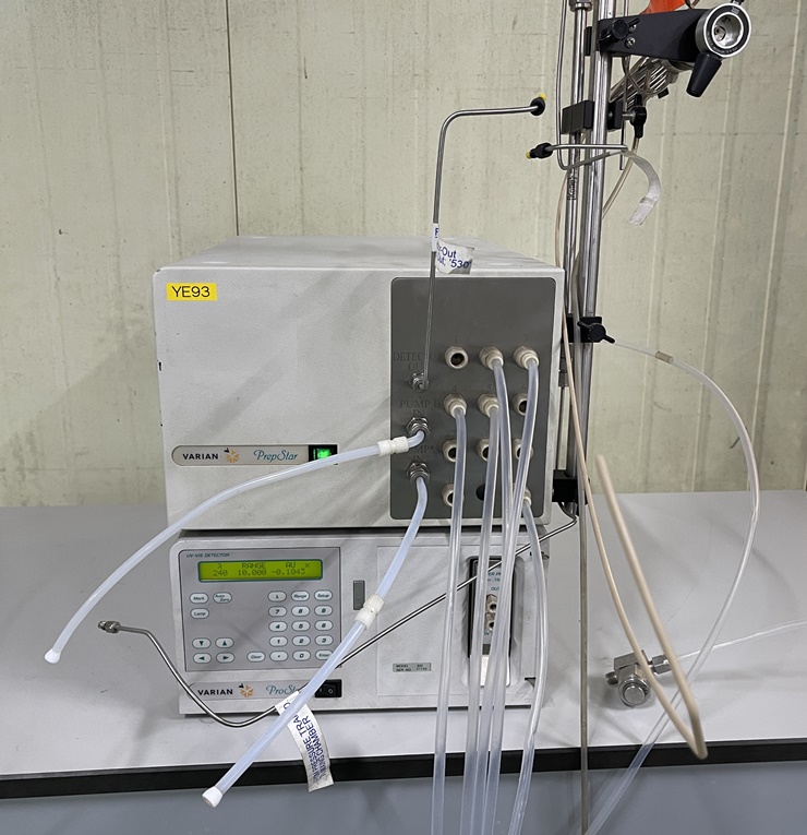 중고 Varian 530 PrepStar Fluidics Module + Prostar 320 UV-VIS 검출기 (YE93)