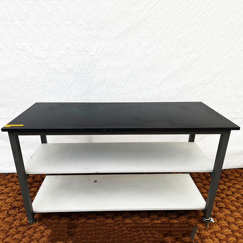 중고 이동형 2단 실험실 보조 테이블 w1500 (HY47)