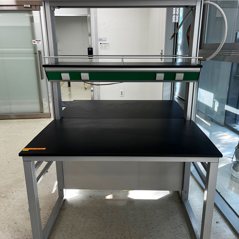 중고 선반형 철재 중앙 실험대 w1200 (NS04)