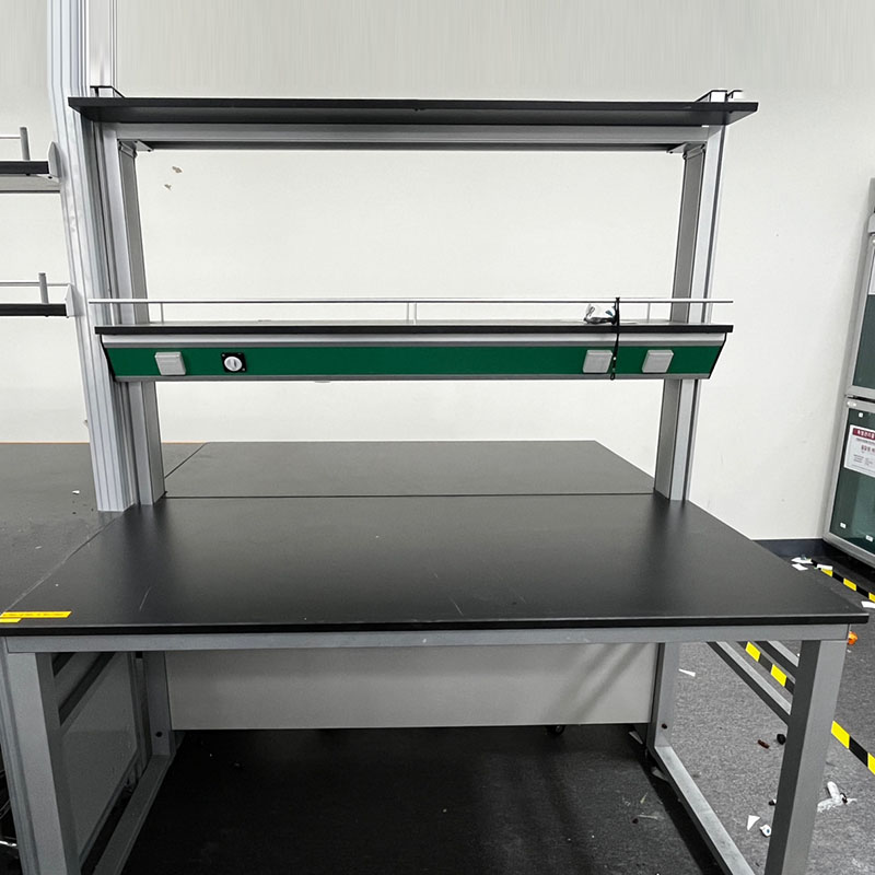 중고 선반형 철재 중앙 실험대 w1500 (HY16)