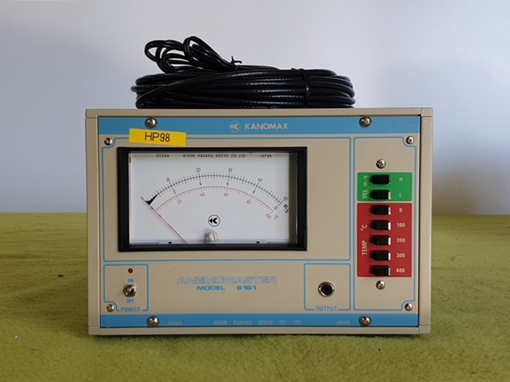 중고 일본 가노막스 6161 ANEMOMASTER 고온 풍속계 (HP98)