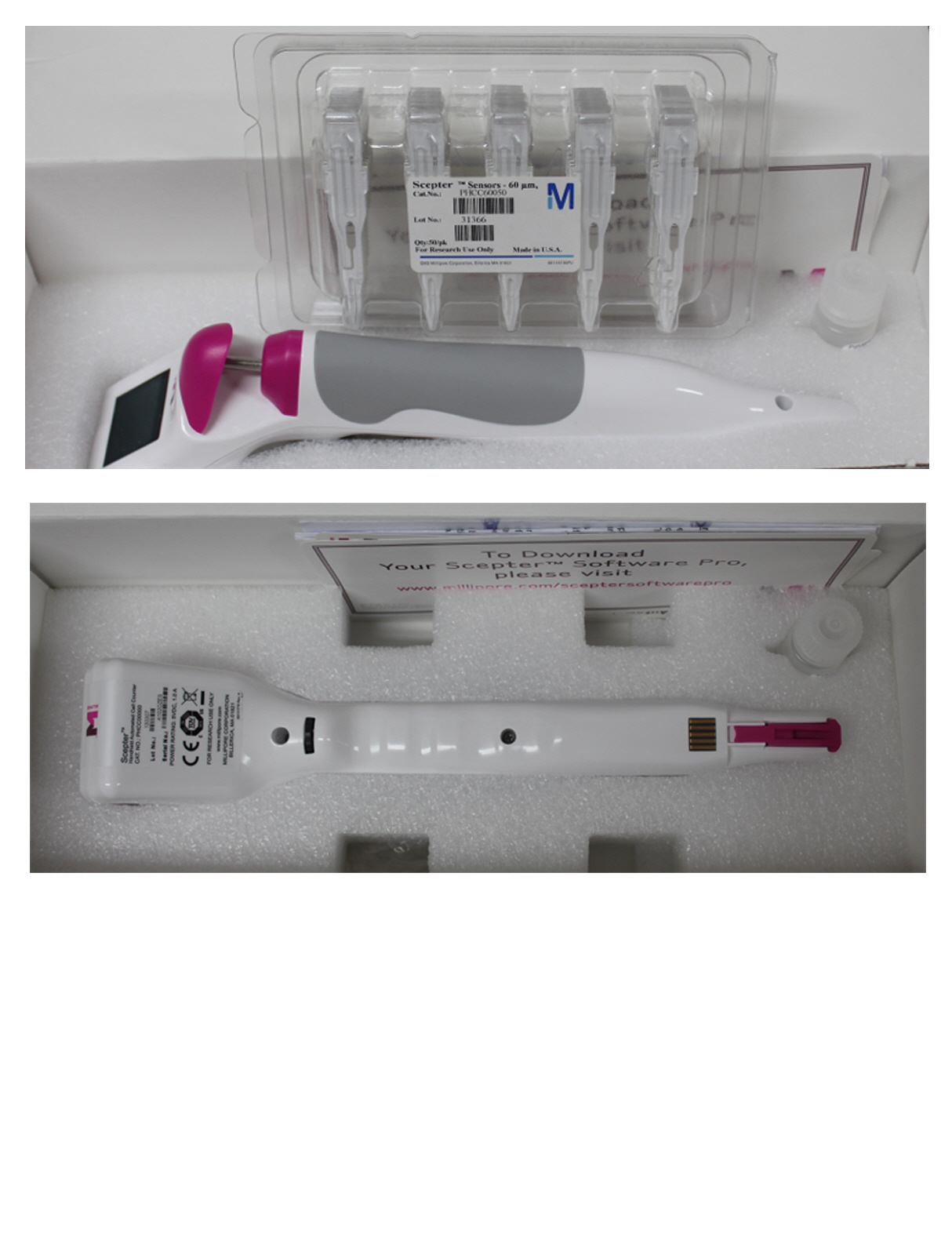 중고 Millipore Scepter 소형자동 셀카운터