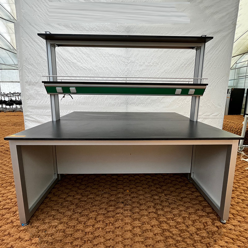 중고 선반형 철재 중앙 실험대 w1800 (HY53)