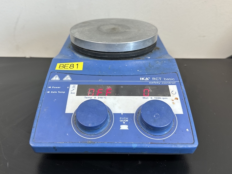 중고 IKA RCT basic Hotplate Stirrer 가열 자력 교반기 (BE81)