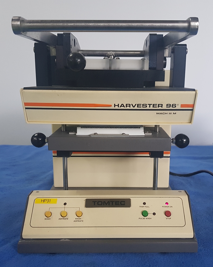 중고 Tomtec Harvester 96 MACH 3M Manual Cell Harvester (HP31)