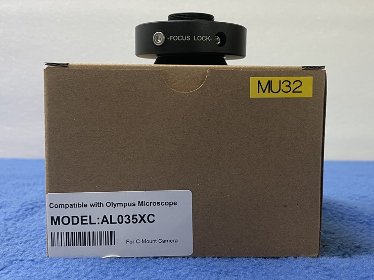 중고 올림푸스 현미경 C 마운트 어댑터 CCD CMOS 렌즈 AL035XC (MU32)