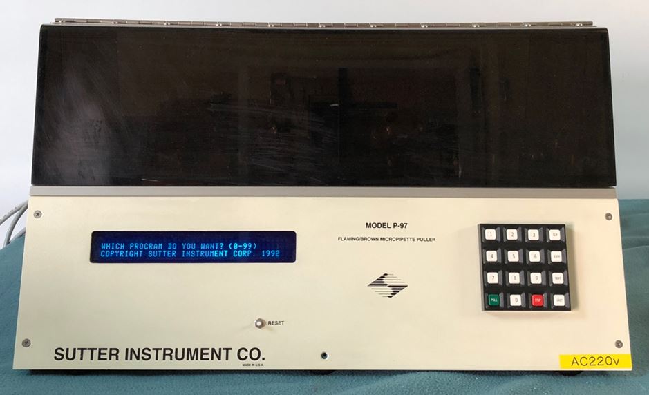 중고 마이크로피펫 제작기, Sutter instrument Model P-97 | 바이오컨비젼