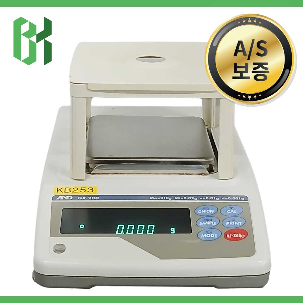 중고 A&amp;D GX-200 Analytical Balance 정밀 전자저울 200g/0.001g (KB253)