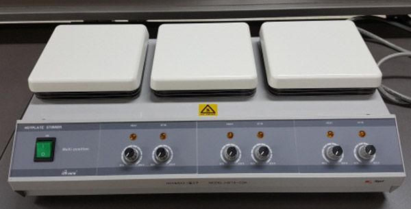 중고 3구 가열 자석 교반기