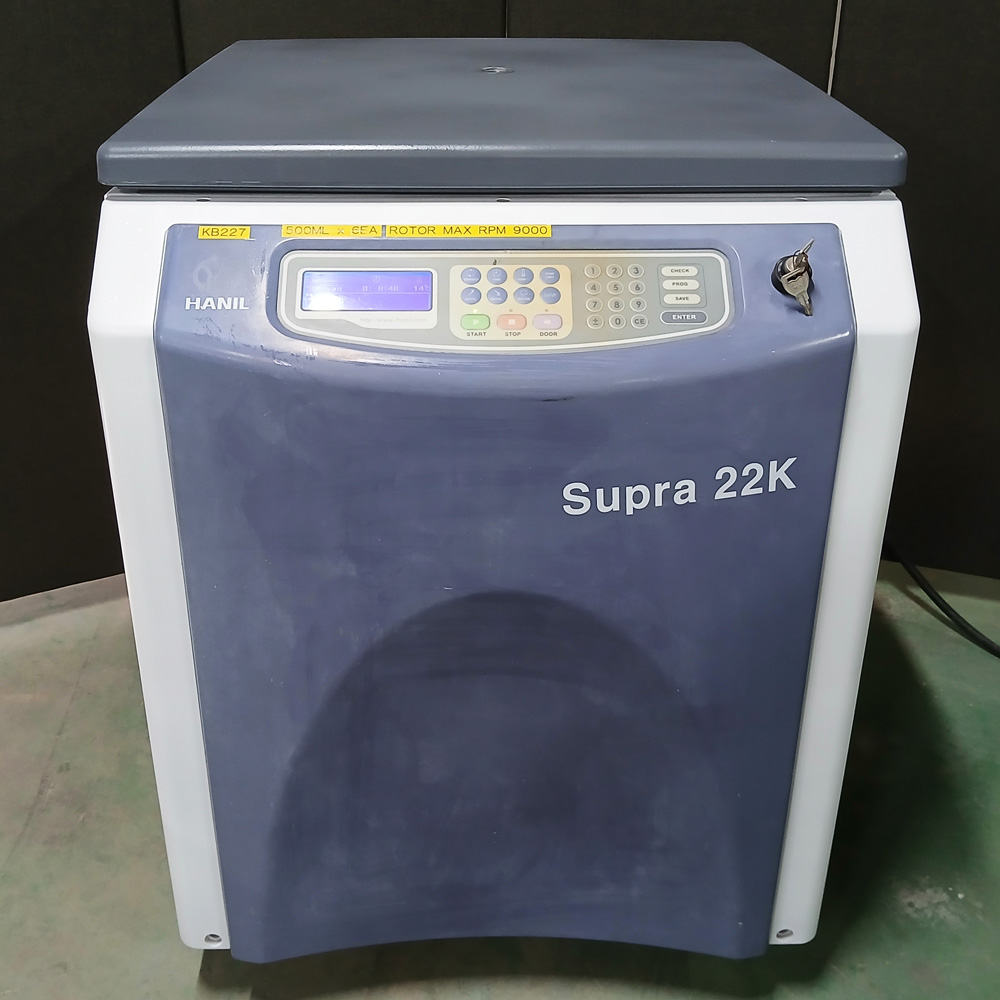 중고 Hanil Supra 22K 고속 원심분리기 500mL 로터 (KB227)