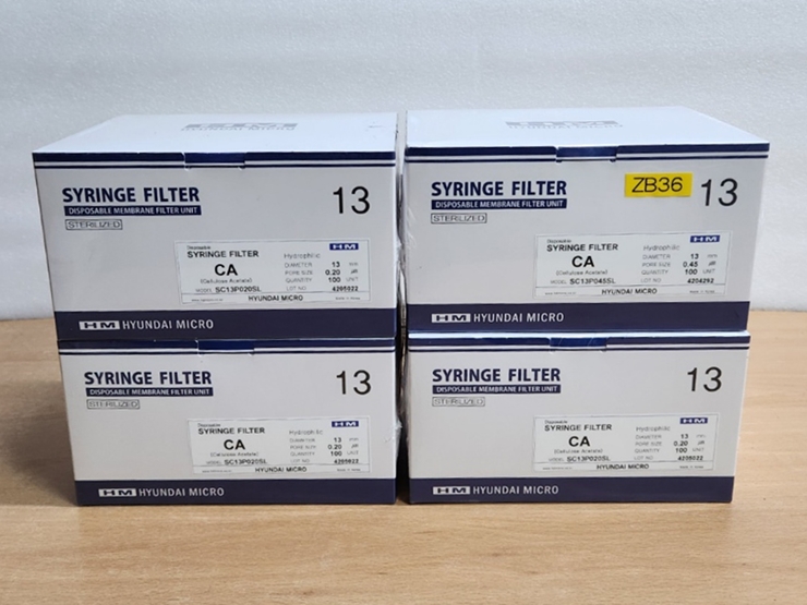 중고 Hyundai micro CA Syringe filter (ZB36)