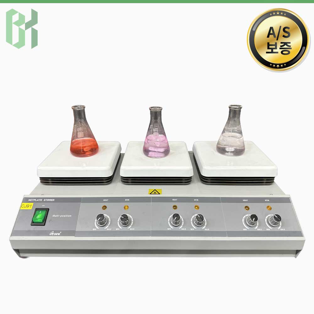 중고 MISUNG Scientific HS15-03P / 3구 마그네틱 교반기 Magnetic Stirrer / 1,500rpm (CJ91)