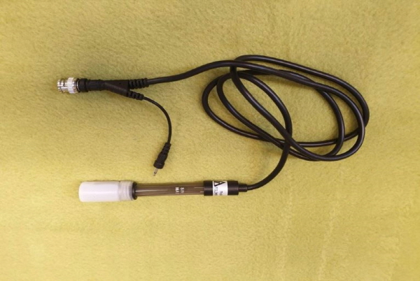 중고 온도센서 부착된 범용 pH전극 BNC connector