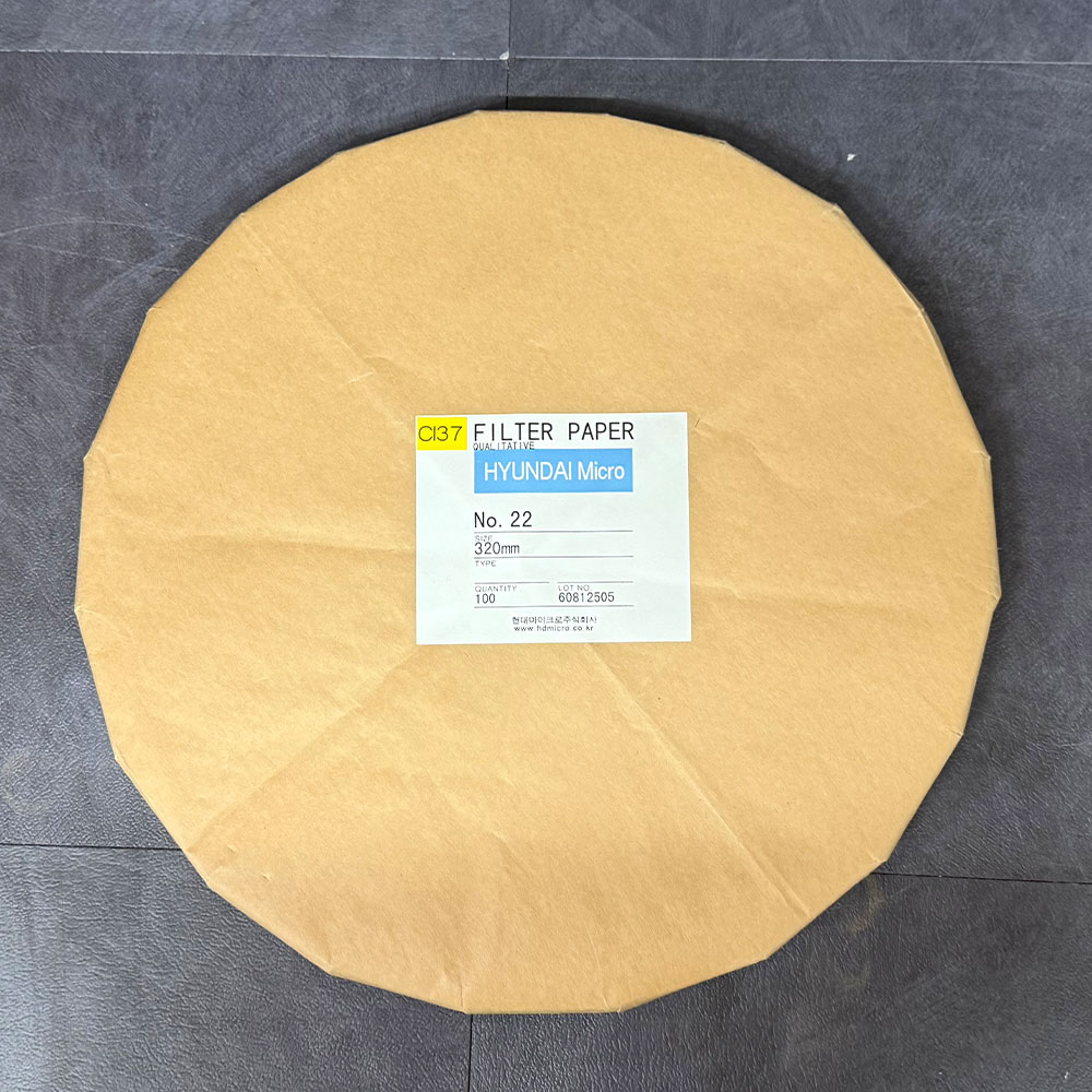 중고 HYUNDAI Qualitative Filter Paper 100매 정성여과지 No 22 (CI37)