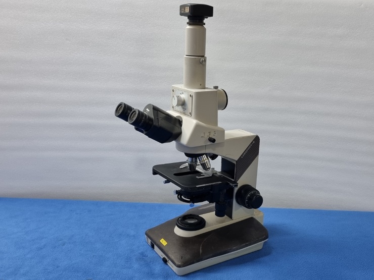 중고 Nikon Labophot-2 Microscope 삼안 생물 현미경 (MU15)