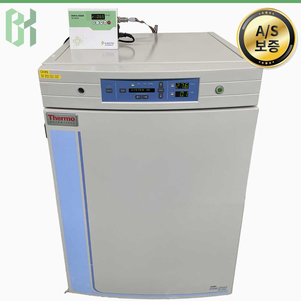 중고 Thermo Model 371 고온살균 + Orbital shaker NB-101MRC / CO₂ 인큐베이터 CO₂ Incubator / 184 L +  Orbital Shaker NB-101MRC (CK89)