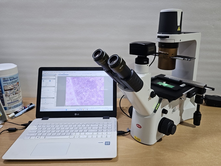 중고 Motic AE2000 쌍안 및 삼안 도립 현미경 (SJ49, SJ50)