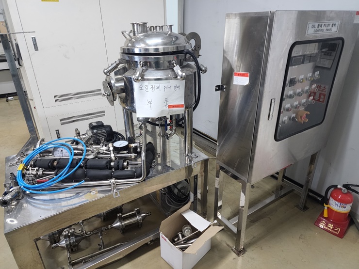 중고 파일럿 오일 정제 설비