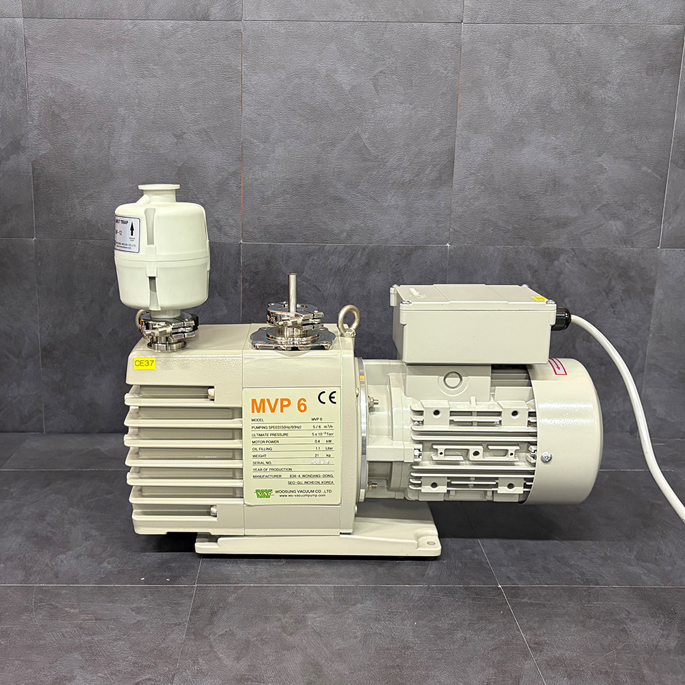 중고 Woosung Vacuum MVP6 오일 진공펌프 (CE37)