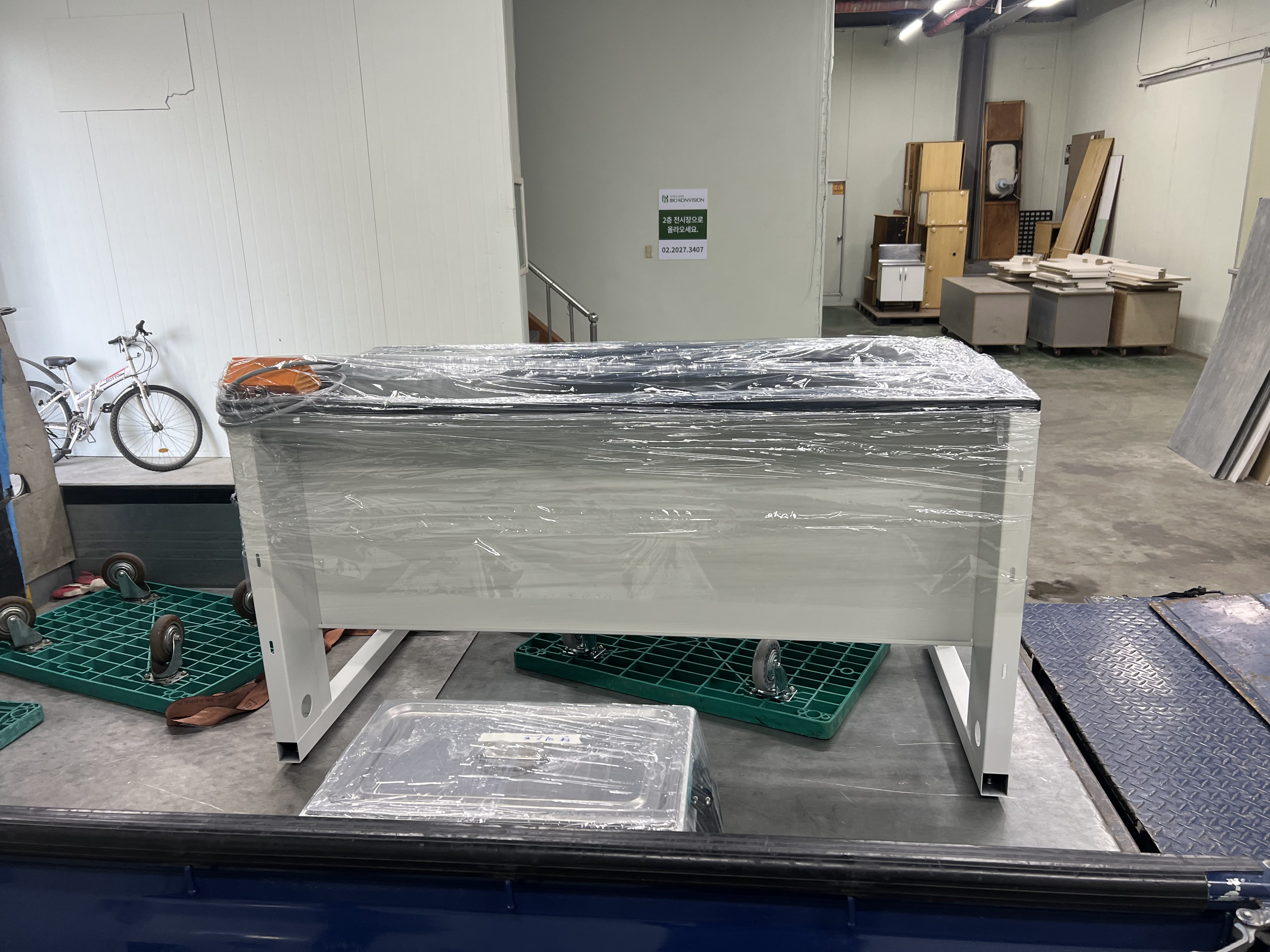 앱바이오 실험대 설치 완료 사진