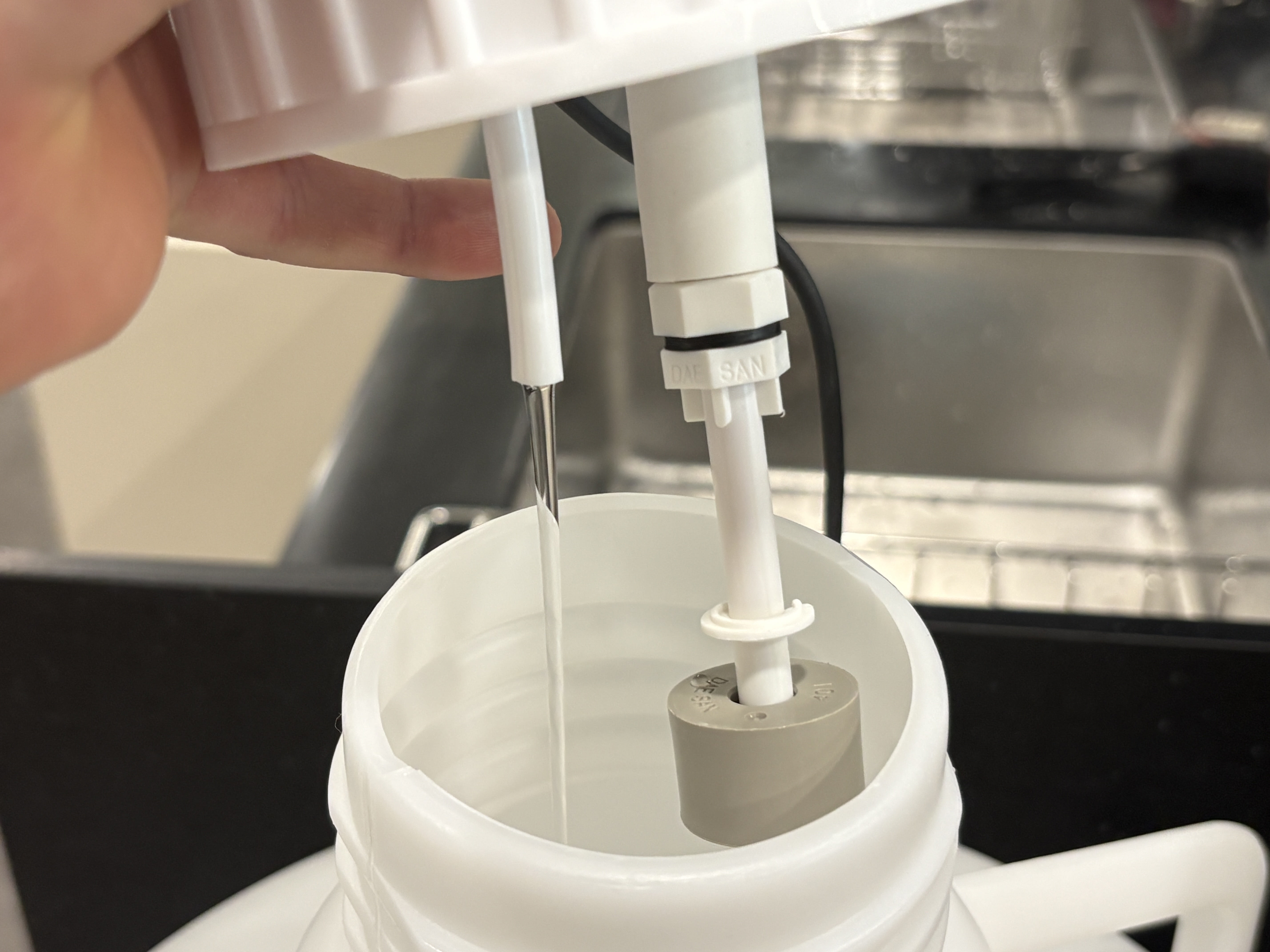 초순수 토출 테스트