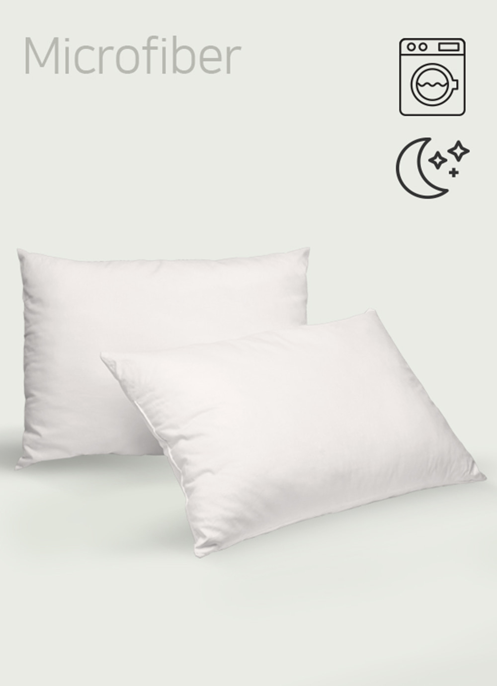 Clean and Fluffy Micro Pillow Insert 30x50 / 40x60 / 50x70