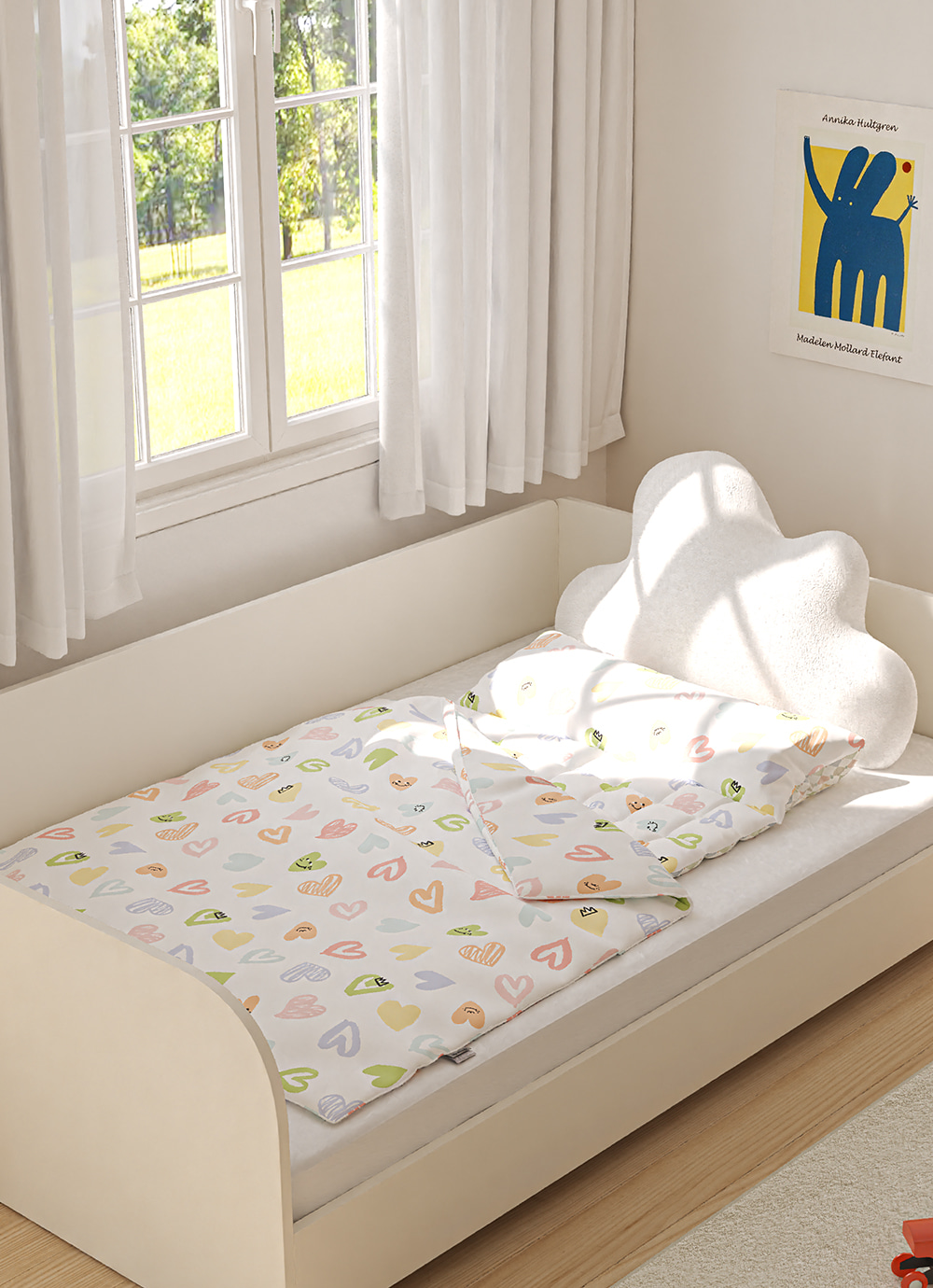 Little pop Pure Cotton double-sided Nap Duvet & Pad Set