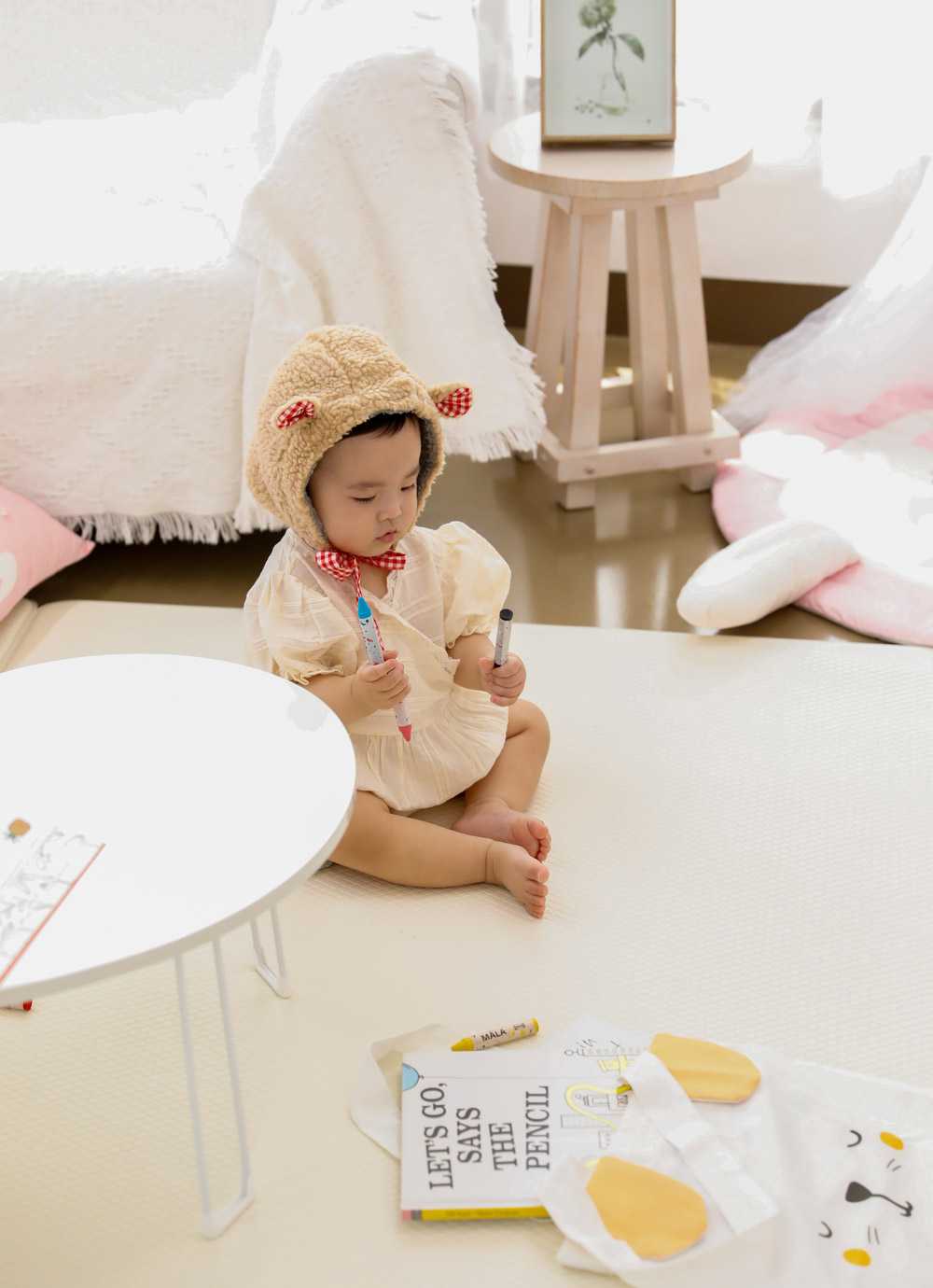 Simple Rie Made in Korea PVC Floor Noise Mat double-sided Play Mat 14T L / XL