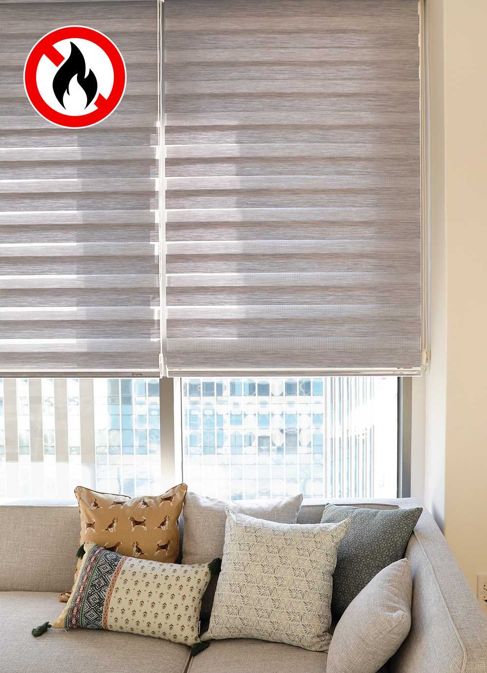 Luxury Blackout Combi Flame-retardant Blind