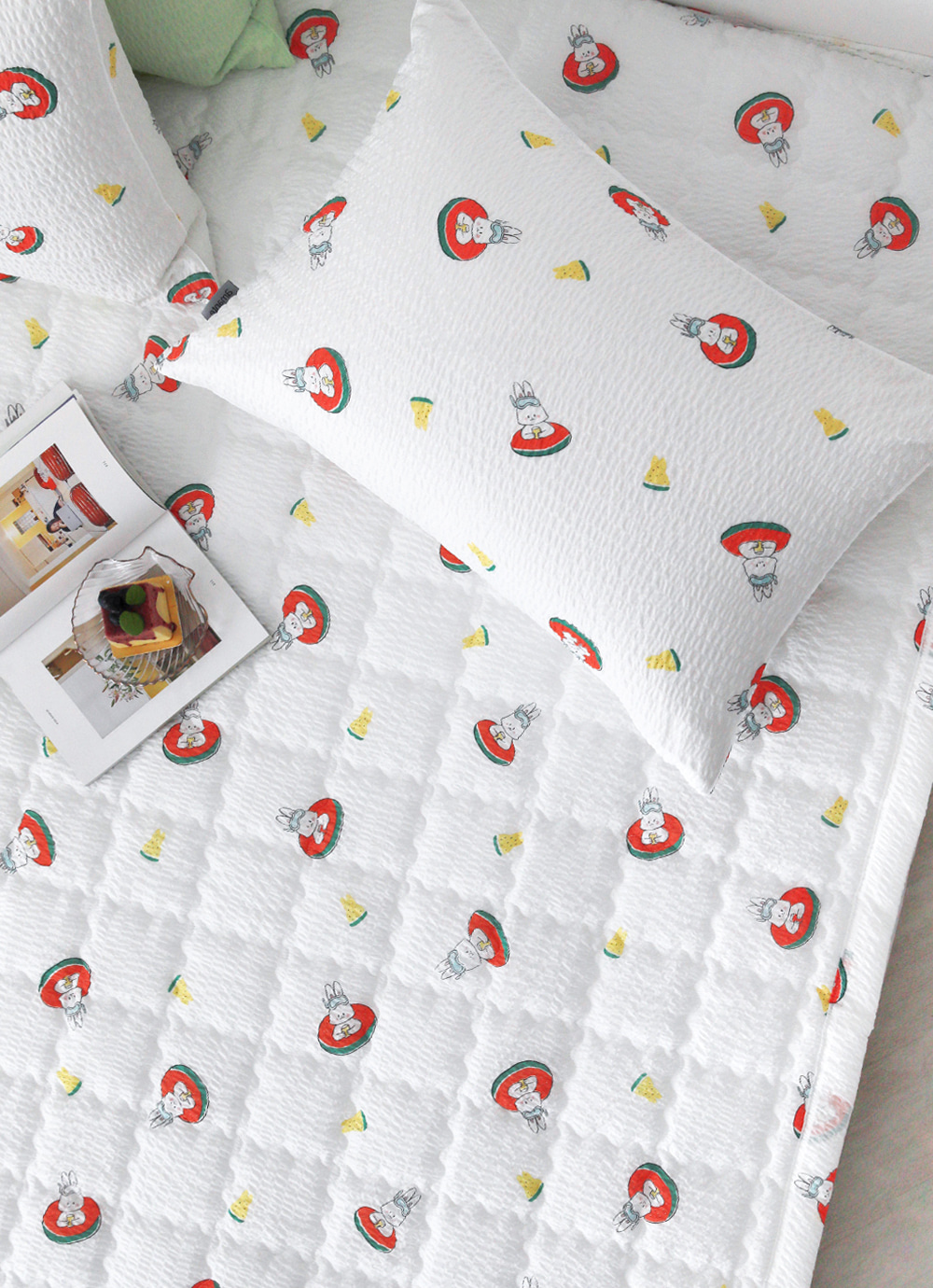 Benny A Seersucker Ripple 2-layer Pillow Cover 50x70