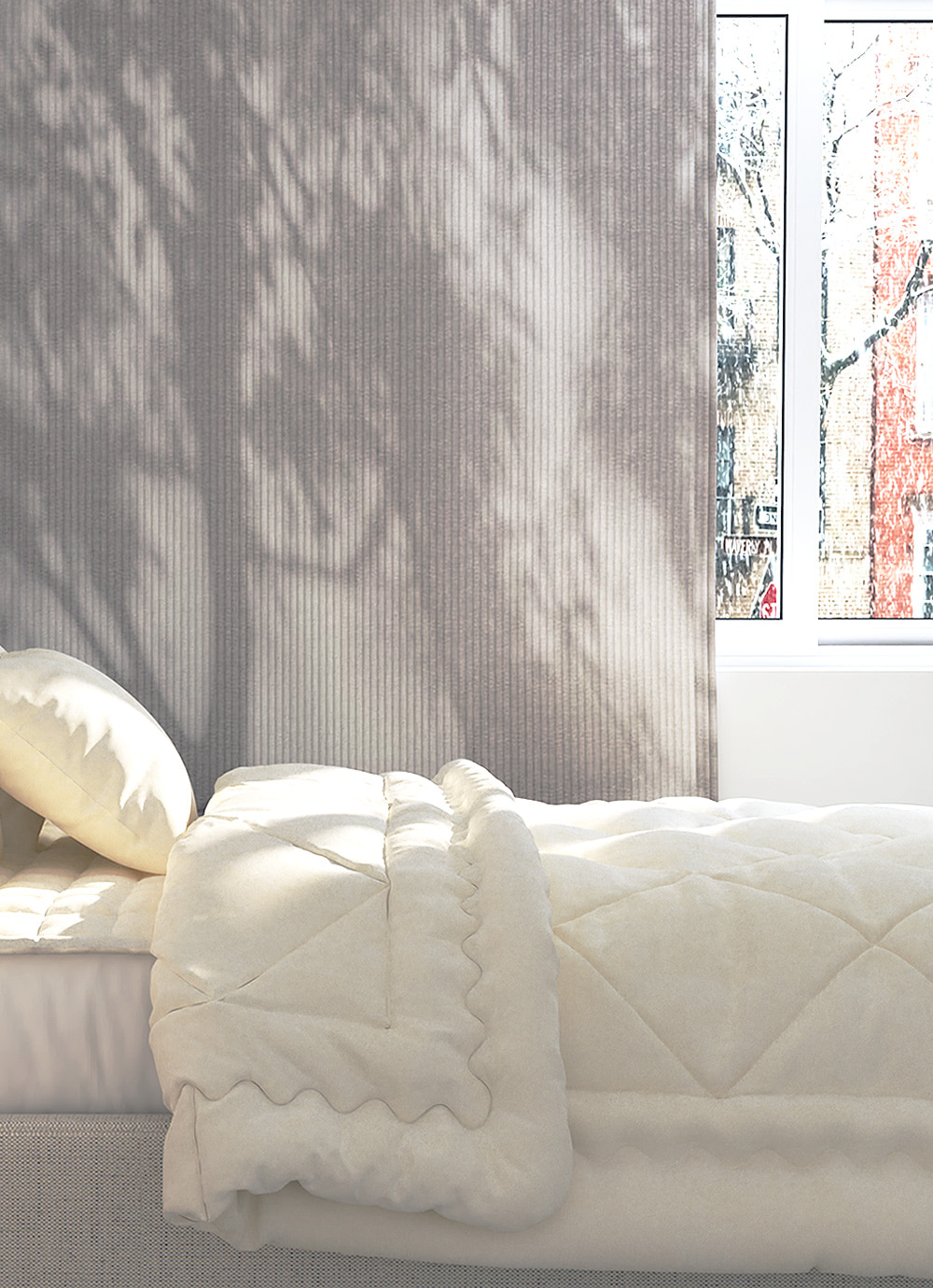 Dust Eopi soft Triple-weave Quilted winter Thermal Curtain 1 sheet / 2 sheets 8 types choose 1