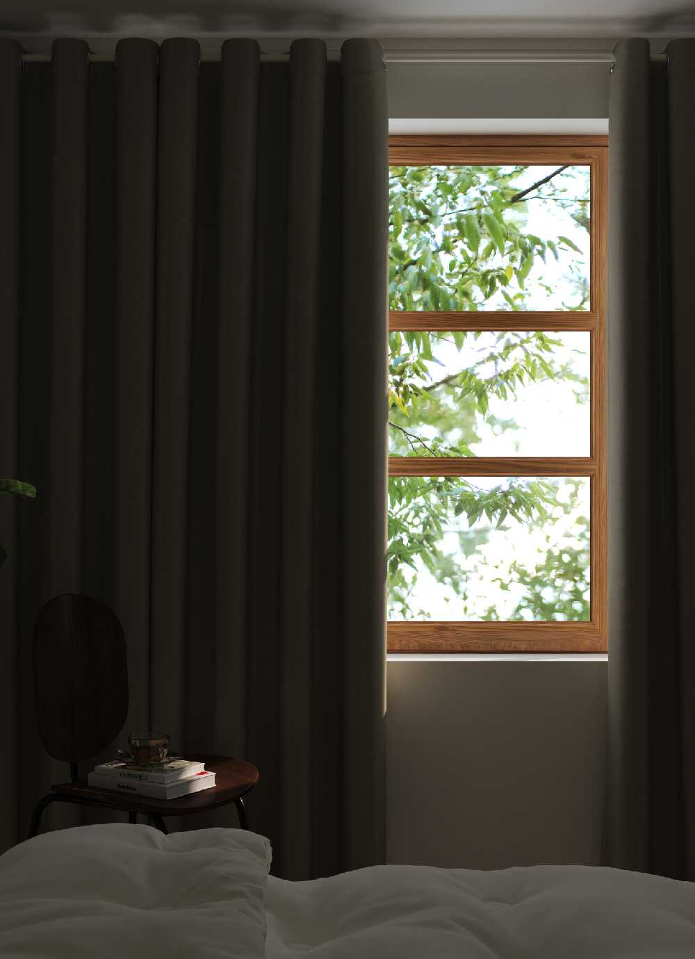Nobeu Eyelet Blackout Curtain 1 sheet / 2 sheets 10colors